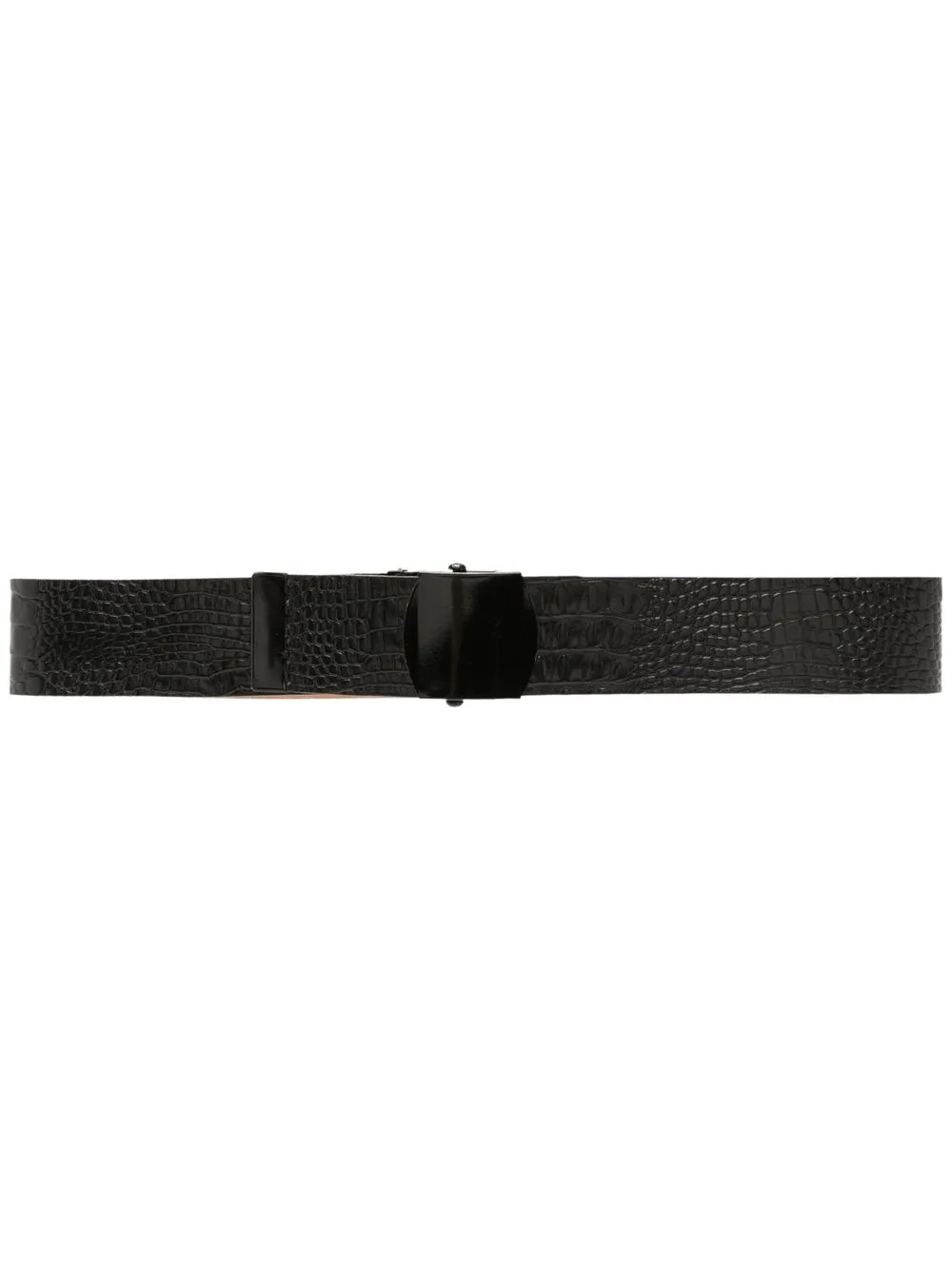 

Nk snakeskin-effect leather belt - Black