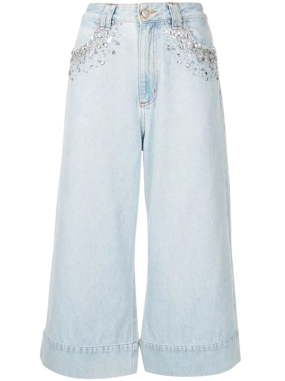 

Nk Courtney high-waisted cropped jeans - Blue