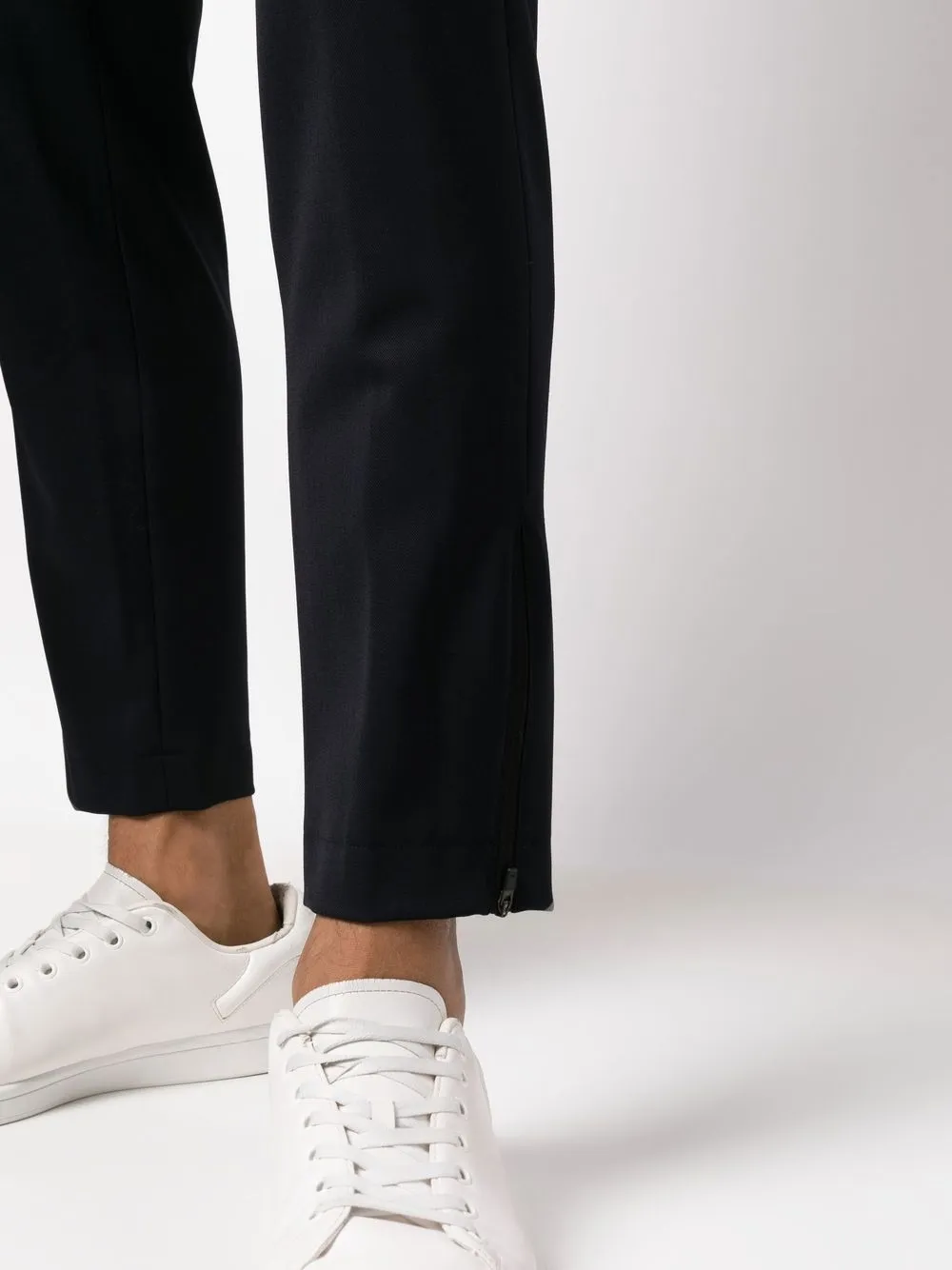 Turn-Up Hem Tailored Trousers