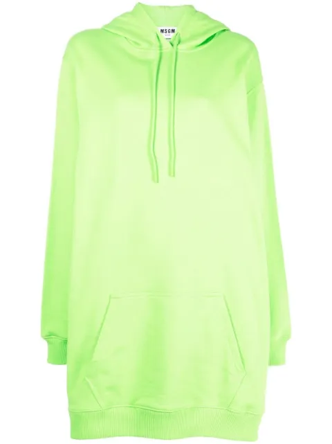 MSGM logo-print hooded jumper dress