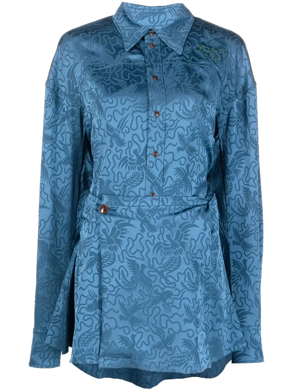 

Vivienne Westwood vestido Meghan Birds de Vivienne Westwood x Andreas Kronthaler - Azul