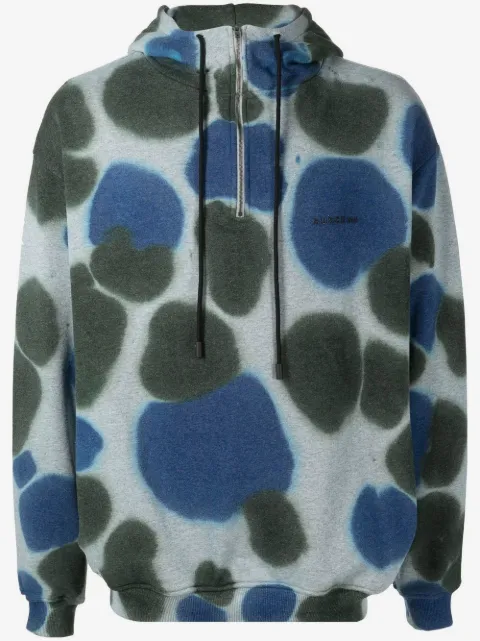 Buscemi tie-dye zip-up hoodie