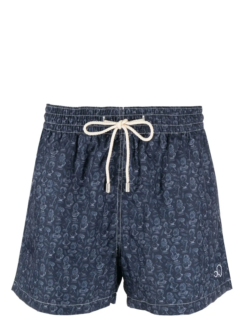 

Arrels Barcelona shorts de playa con pretina elástica y estampado gráfico - Azul