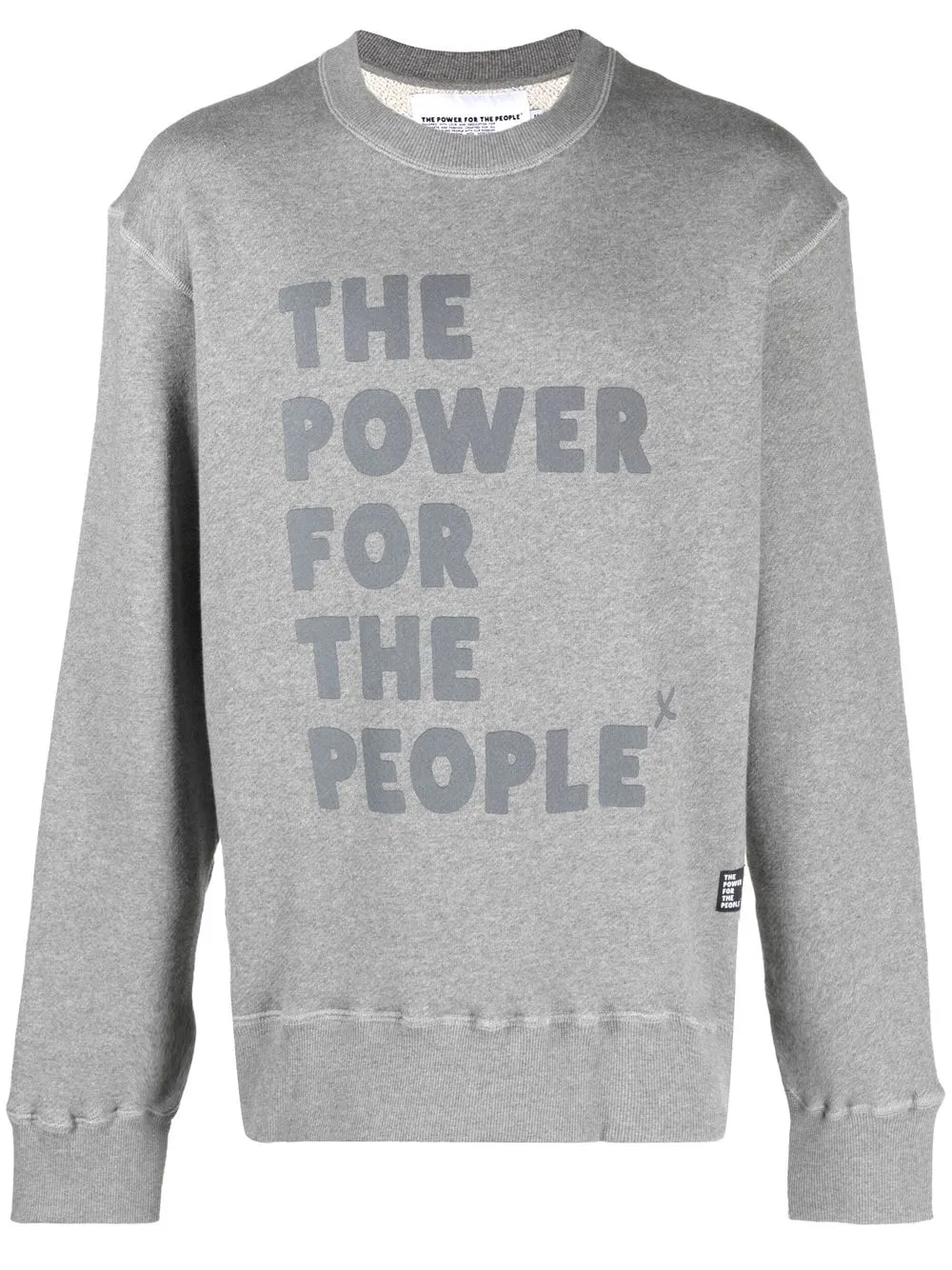 

The Power For The People sudadera con logo estampado - Gris