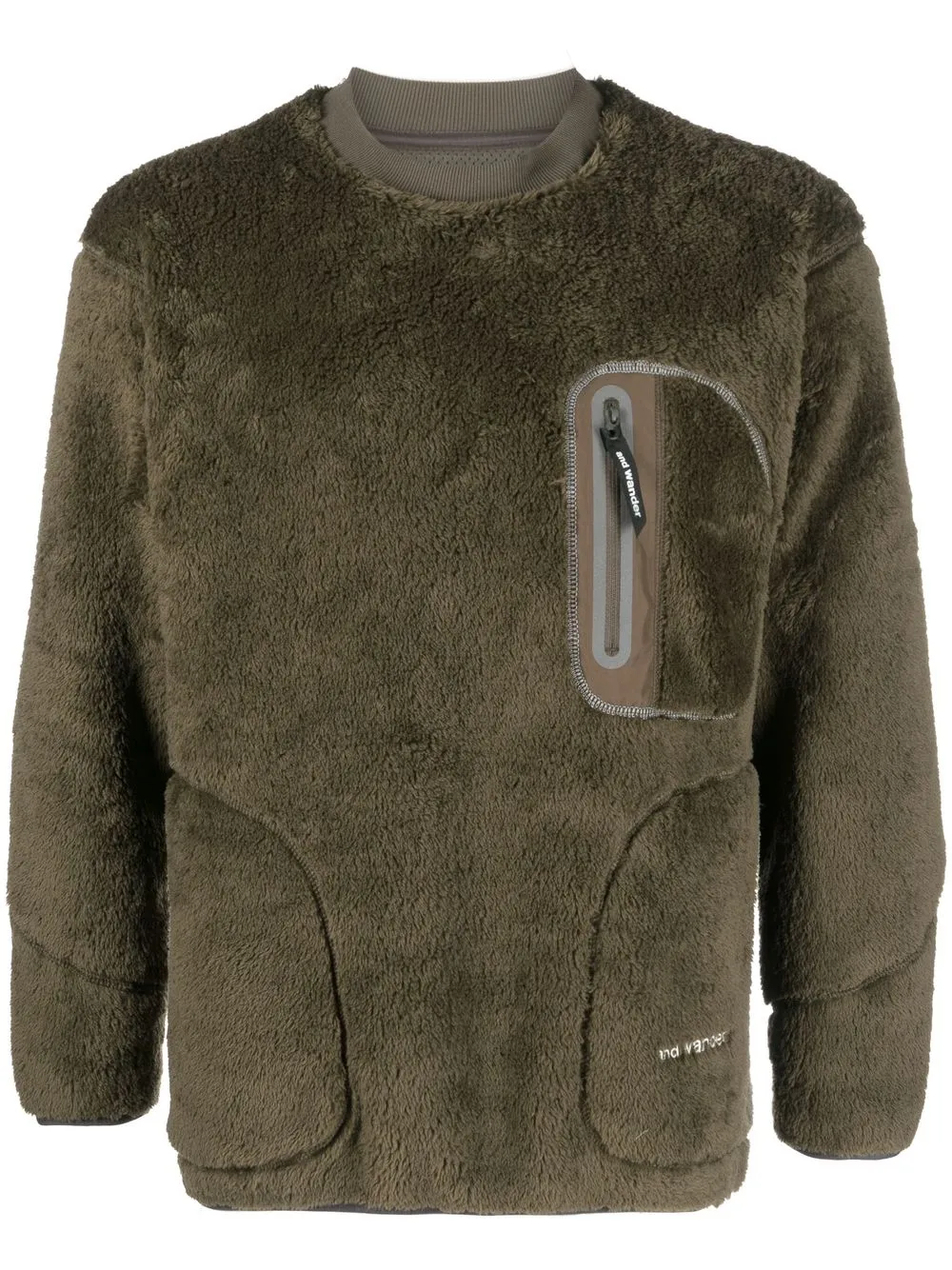 

and Wander fleece long-sleeve sweatshirt - Green