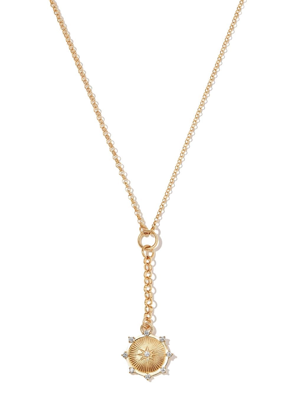 Foundrae 18kt Yellow Gold Spark Belcher Chain Necklace - Farfetch