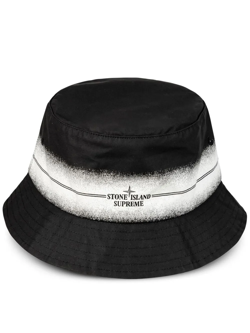 

Supreme gorro con motivo de rayas de Supreme x Stone Island - Negro