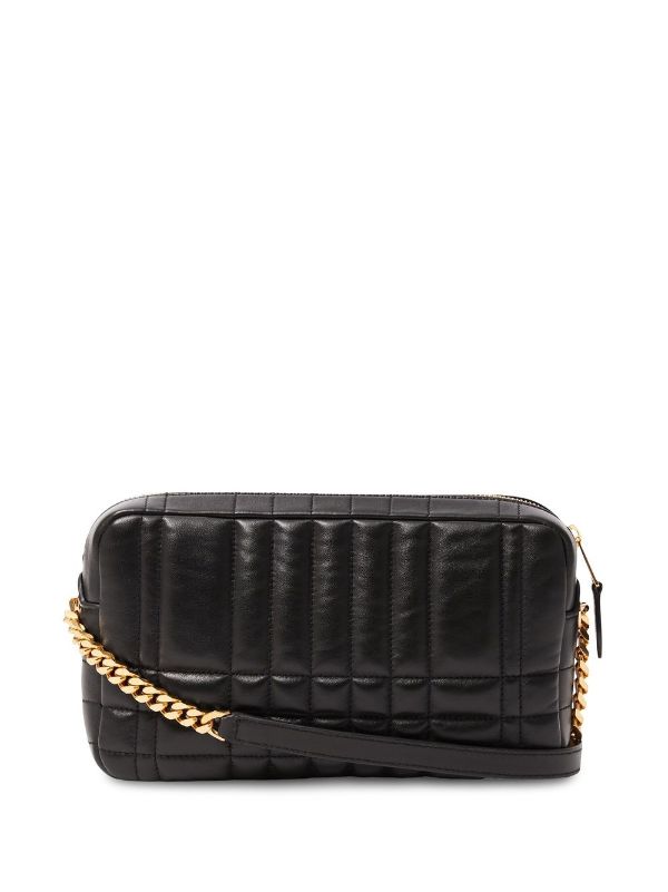 BURBERRY: Lola bag in quilted nappa leather - Black  Burberry crossbody  bags 8060894 online at