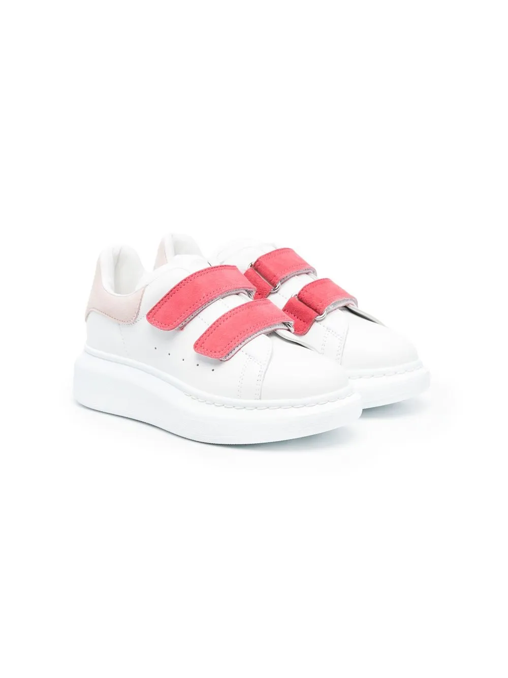 

Alexander McQueen Kids tenis oversize con cierre autoadherente - Neutro