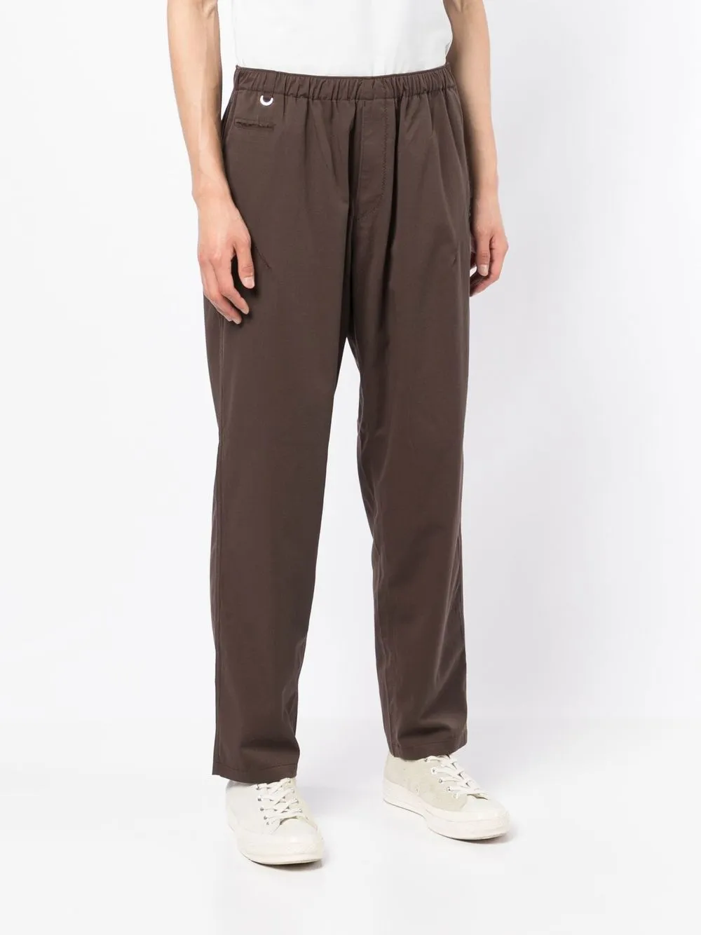 Undercover Cotton Straight-leg Trousers In Brown