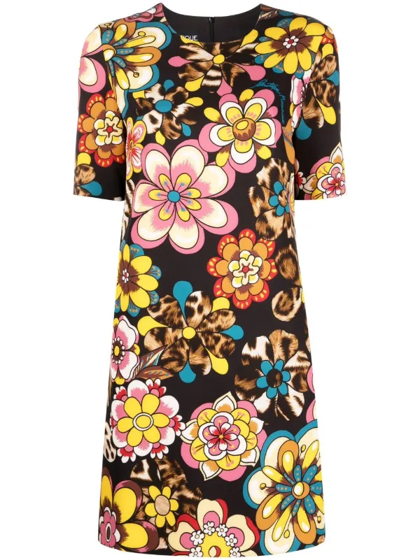 Boutique Moschino floral-print Shift 