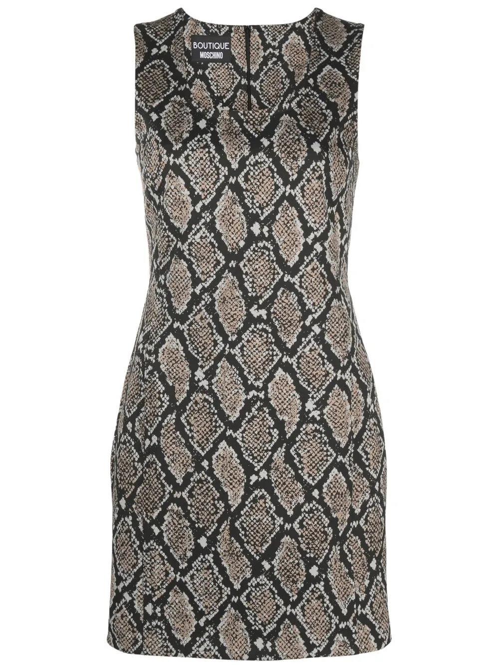 

Boutique Moschino snakeskin-print mini dress - Black