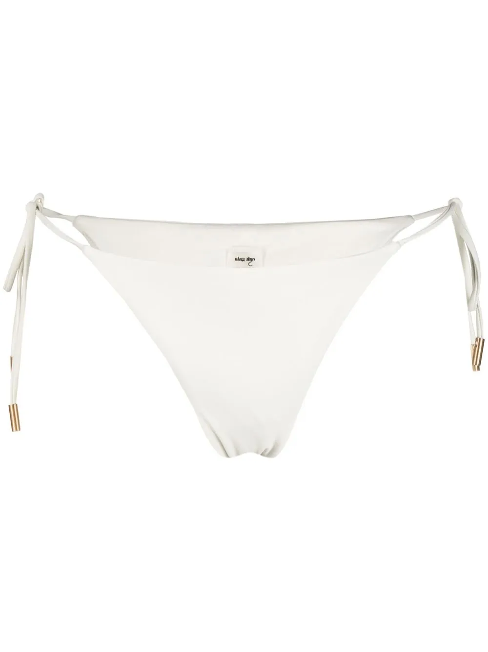 

Cult Gaia bikini bottom con moño en los laterales - Blanco