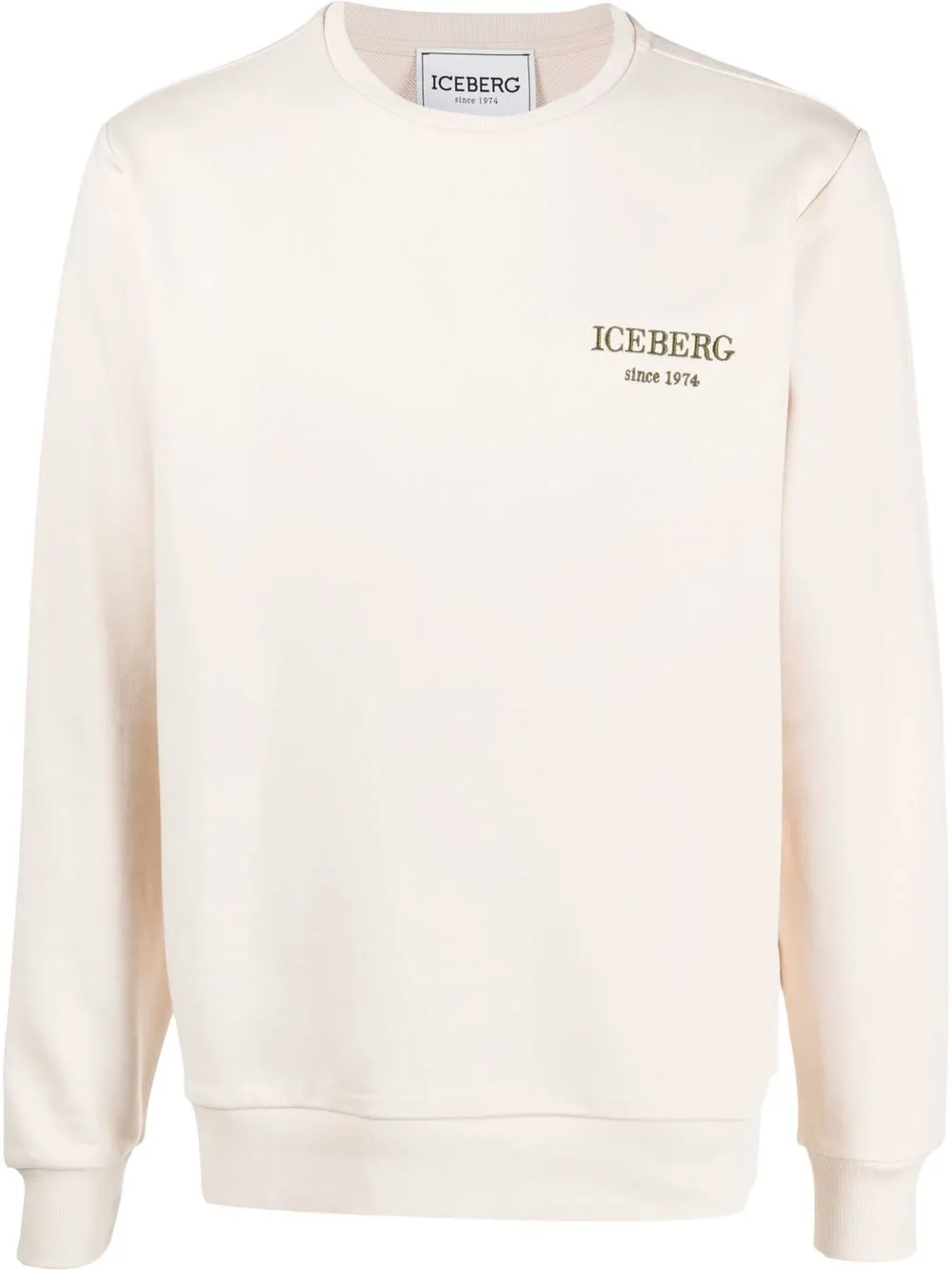 

Iceberg logo embroidered sweatshirt - Neutrals