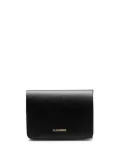 Jil Sander engraved-logo leather wallet - Black