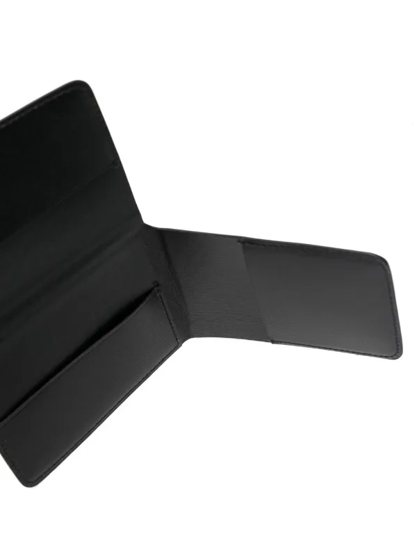 Jil Sander engraved-logo Leather Wallet | Black | FARFETCH