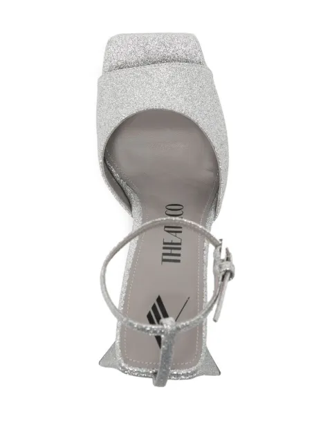 The Attico Devon Glittered Sandals - Farfetch