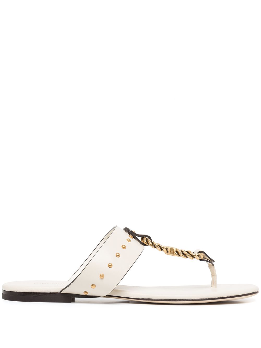 

Tory Burch sandalias con placa Vintage - Blanco