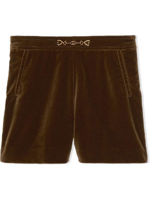 Gucci Kids Stretch Velvet Shorts Farfetch