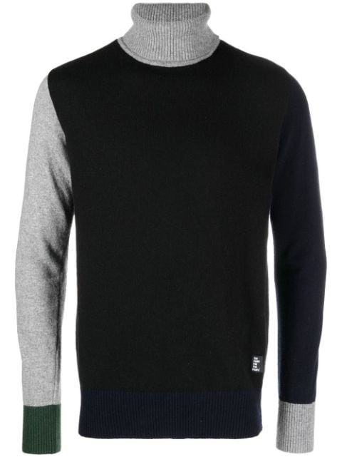 The Power For The People high-neck wool jumper