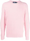 Polo Ralph Lauren long-sleeved cable-knit jumper - Pink