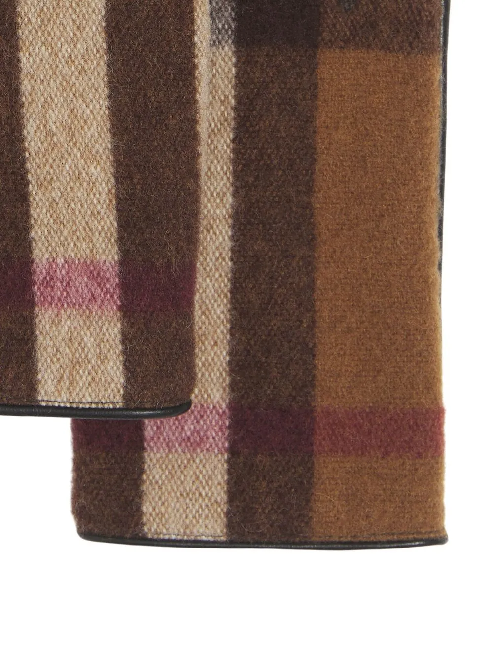 Burberry Geruite handschoenen - Bruin