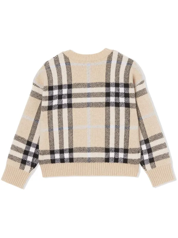 Burberry Kids バーバリー・キッズ チェック カーディガン - Farfetch