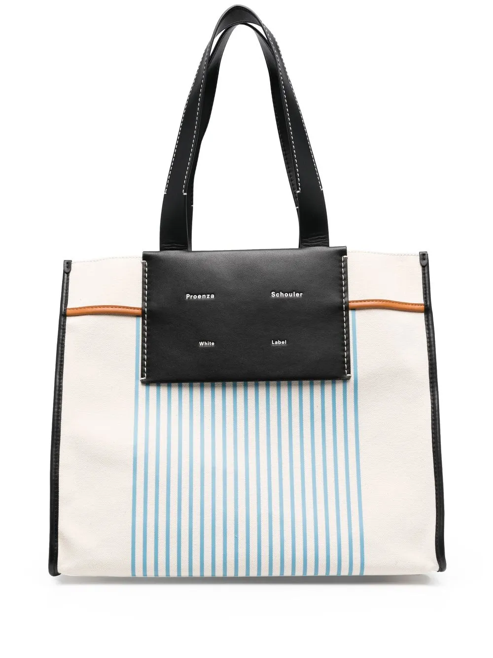 

Proenza Schouler White Label tote con motivo de rayas - Neutro