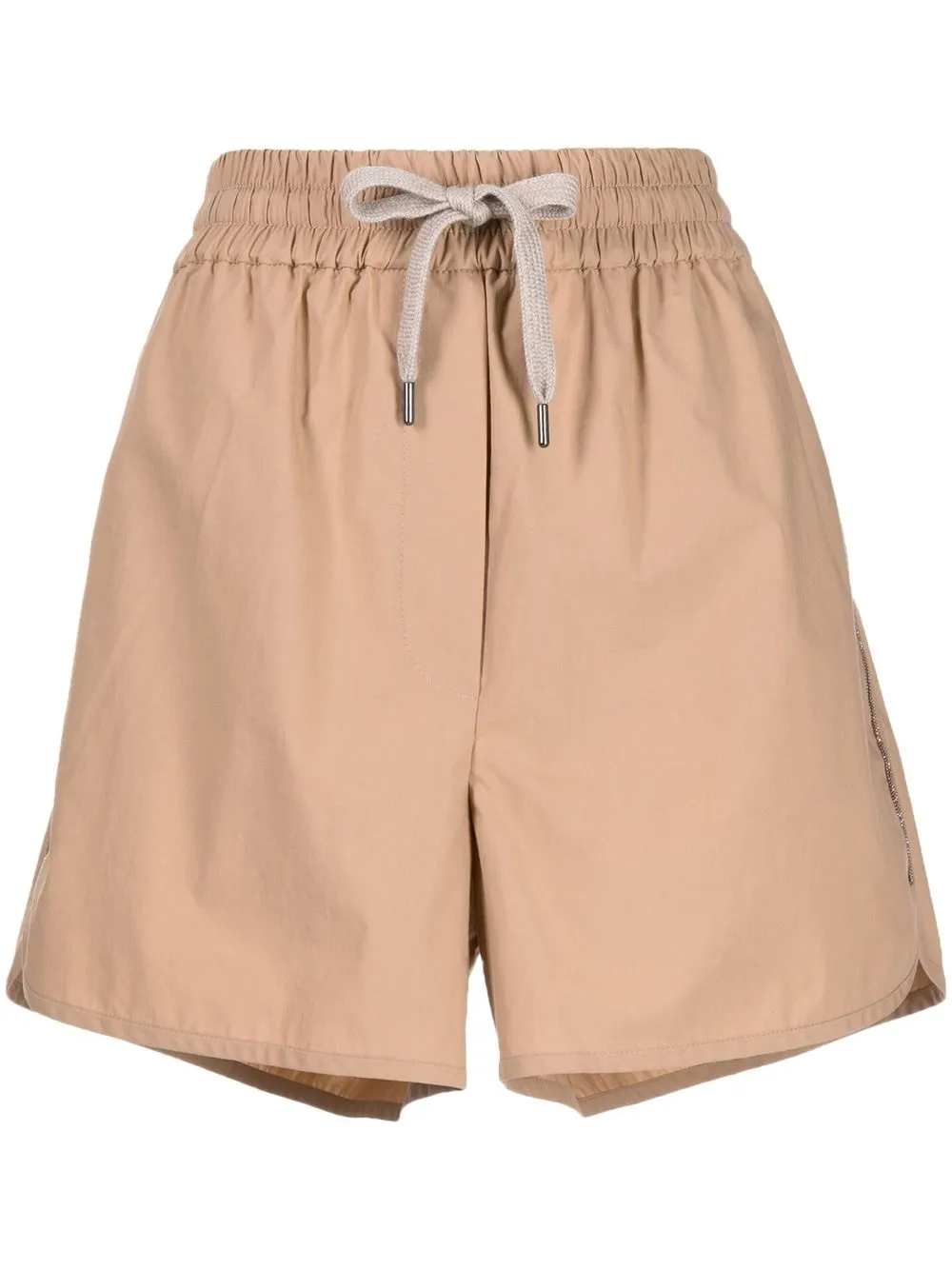 

Brunello Cucinelli shorts con ribetes - Marrón