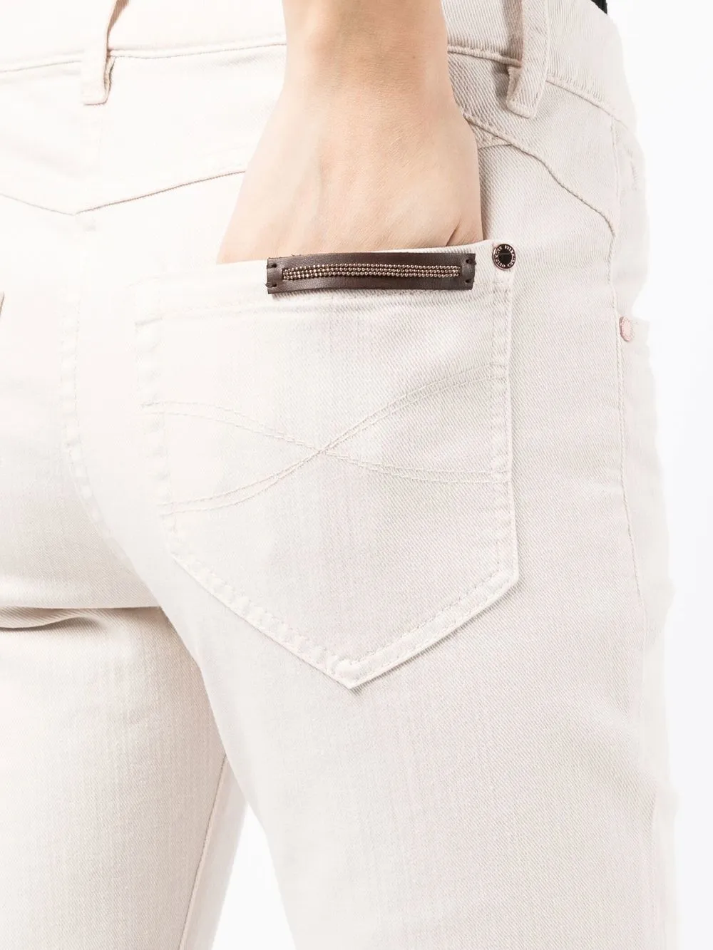 Brunello Cucinelli Skinny-leg Stretch Jeans In White