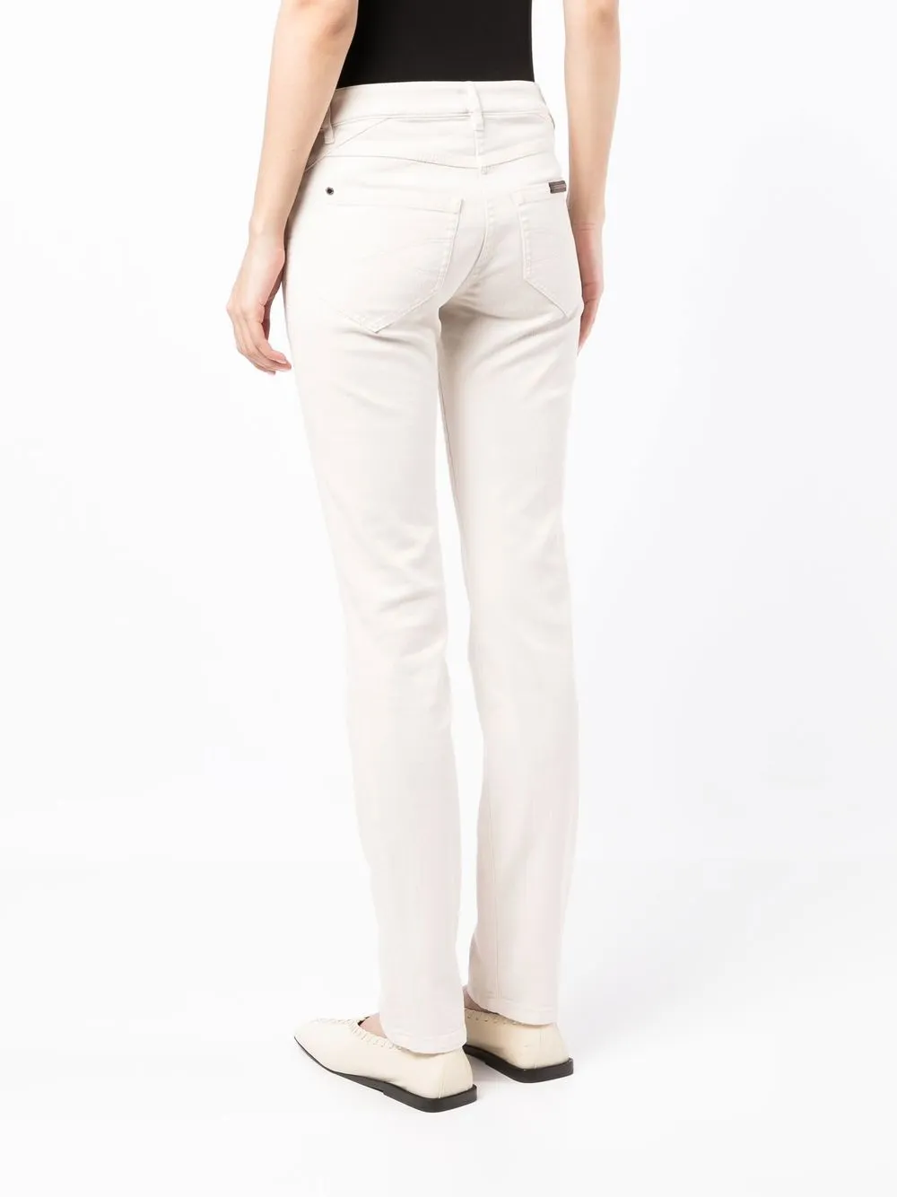 Brunello Cucinelli Skinny-leg Stretch Jeans In White
