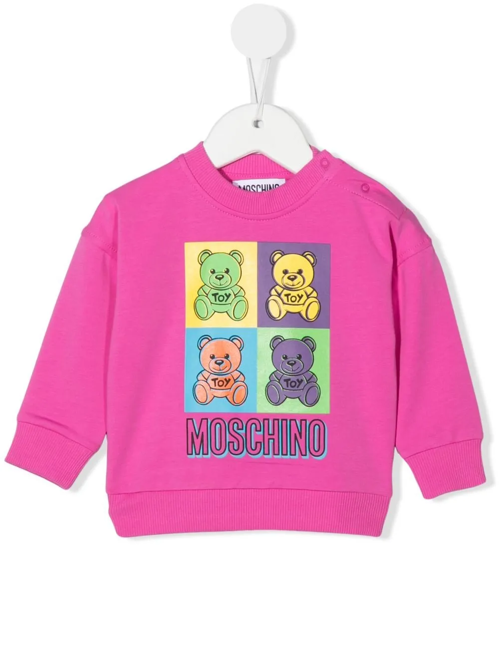 

Moschino Kids sudadera con motivo Teddy Bear - Rosado