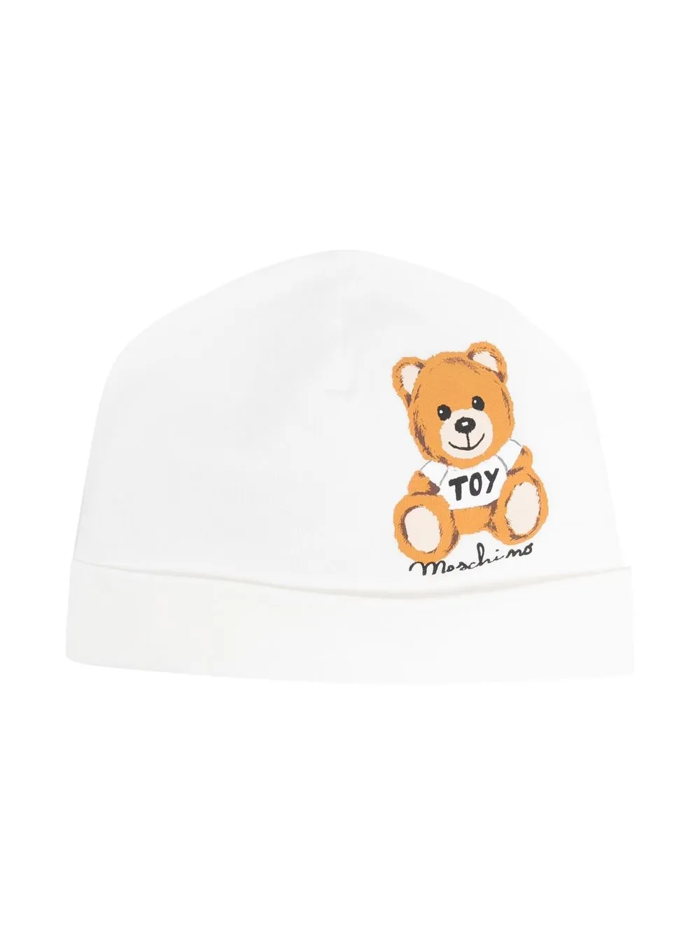 

Moschino Kids gorro con estampado Teddy Bear - Blanco