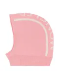 Moncler Enfant intarsia-knit wool balaclava - Pink