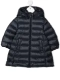 Moncler Enfant padded zip-up hooded coat - Blue
