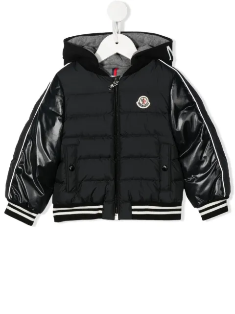 Moncler Enfant chamarra capitonada con capucha