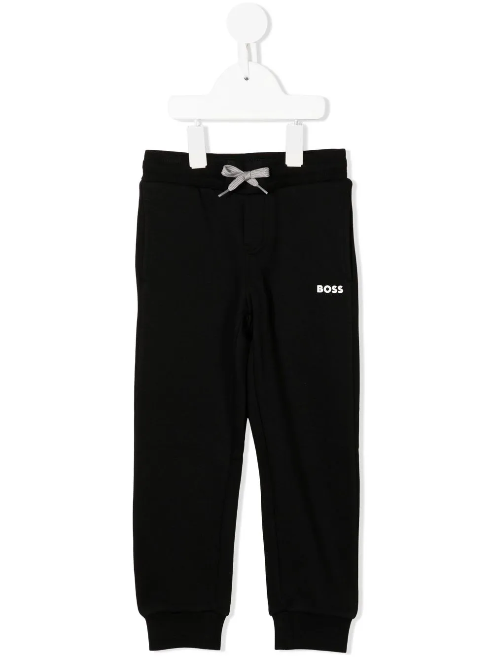 

BOSS Kidswear pants con logo estampado - Negro