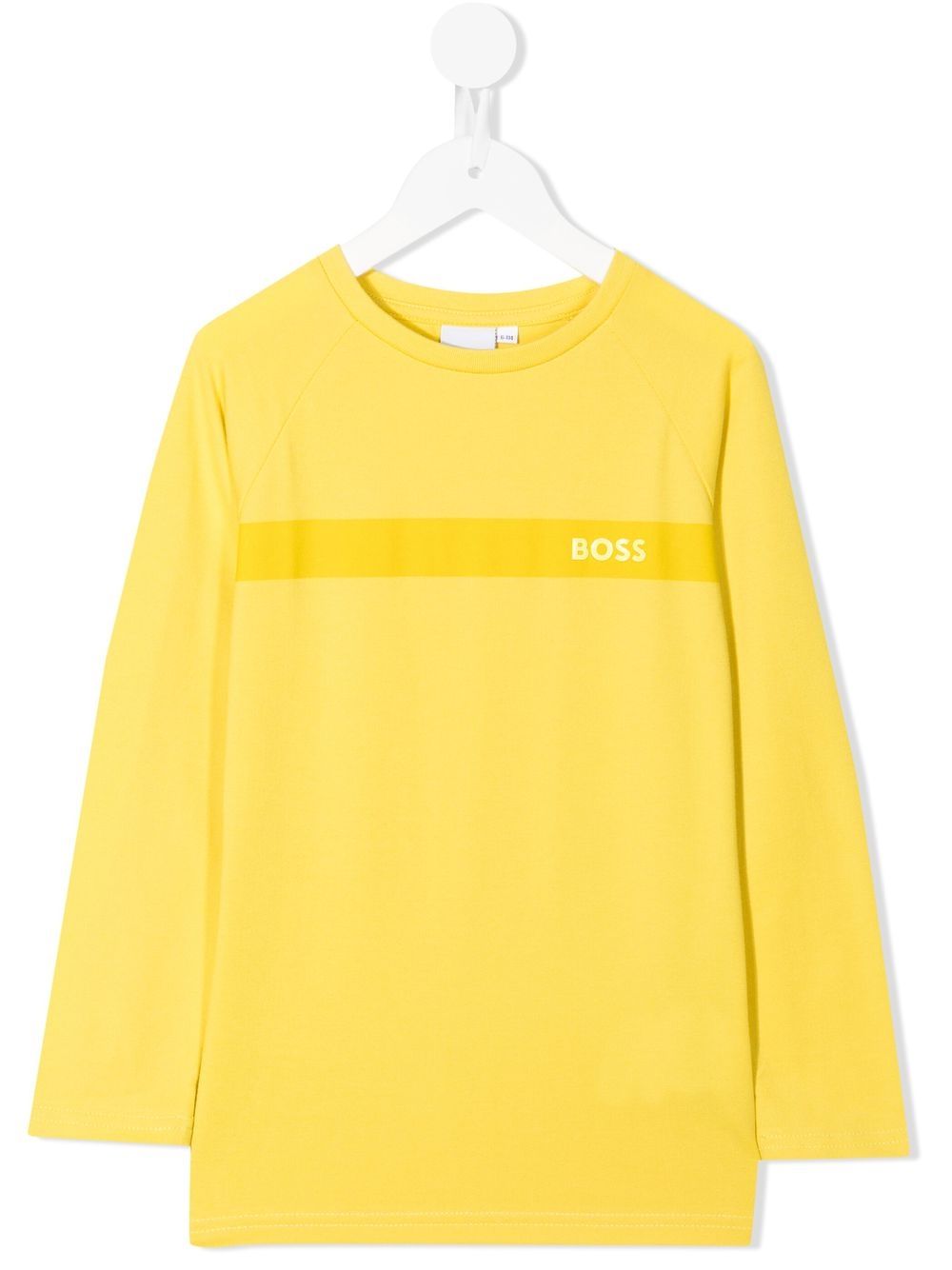 

BOSS Kidswear logo-print long-sleeve T-shirt - Yellow