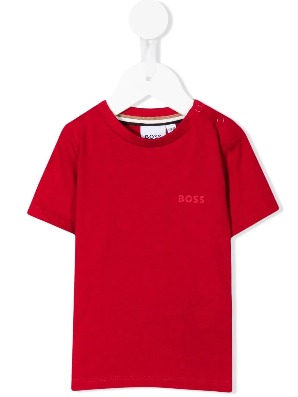 

BOSS Kidswear logo-print T-shirt - Red