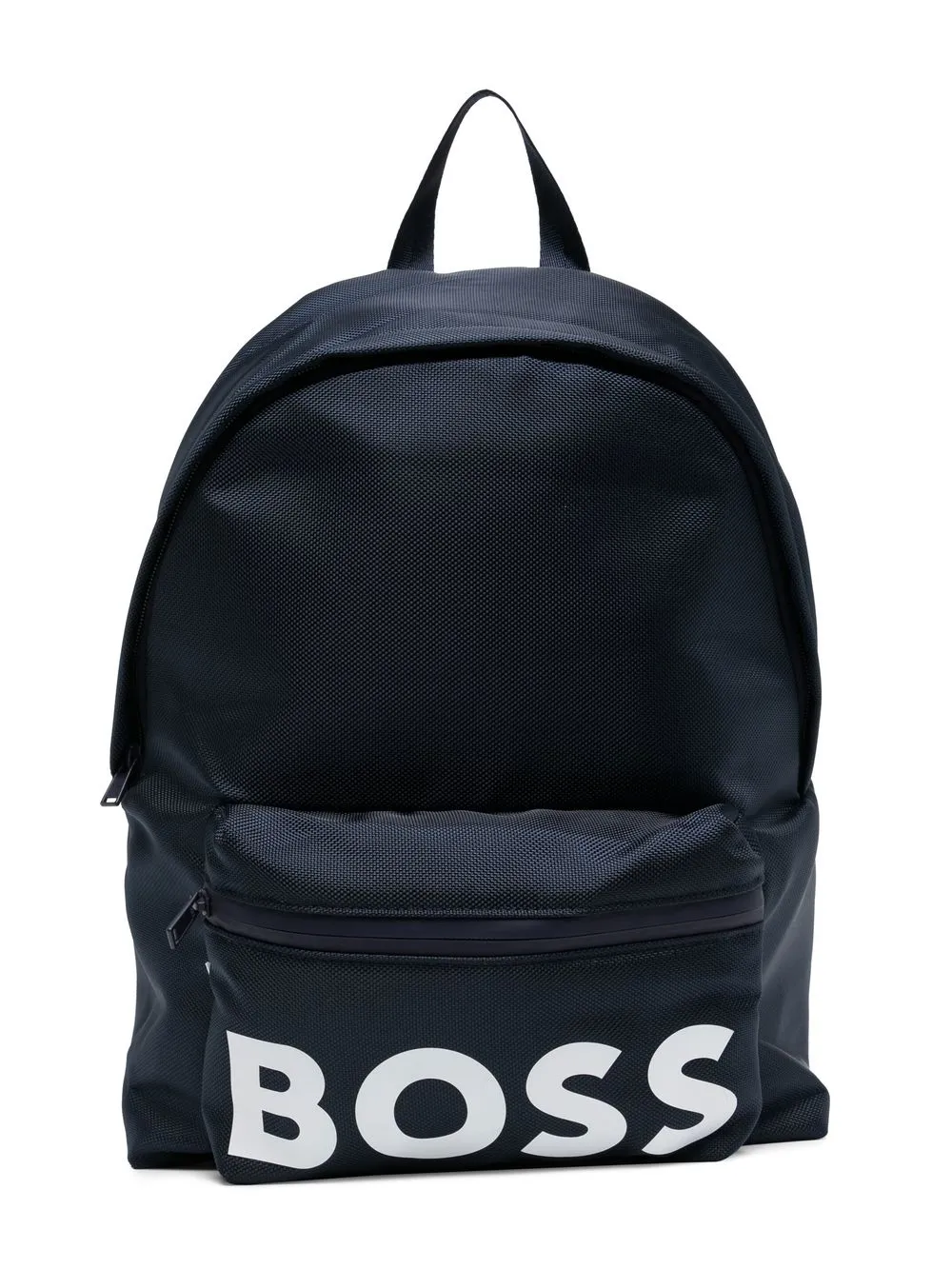 

BOSS Kidswear logo-print textured backpack - Blue