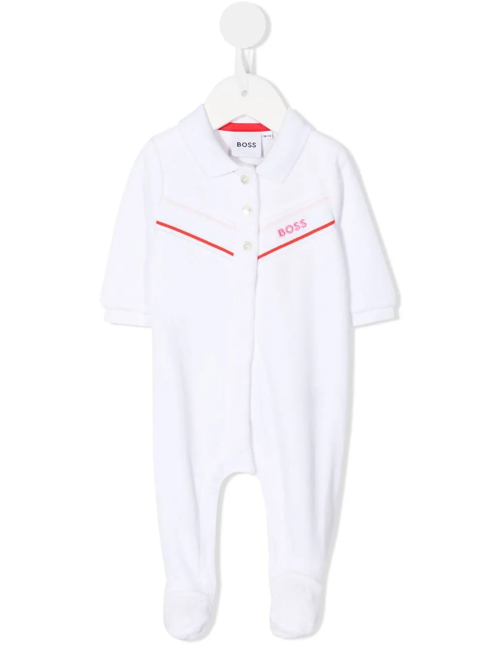 

BOSS Kidswear pijama con logo estampado - Blanco