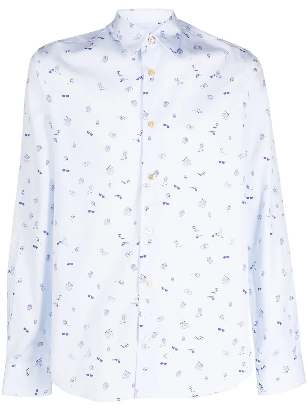 Paul Smith camisa con estampado gráfico - Azul