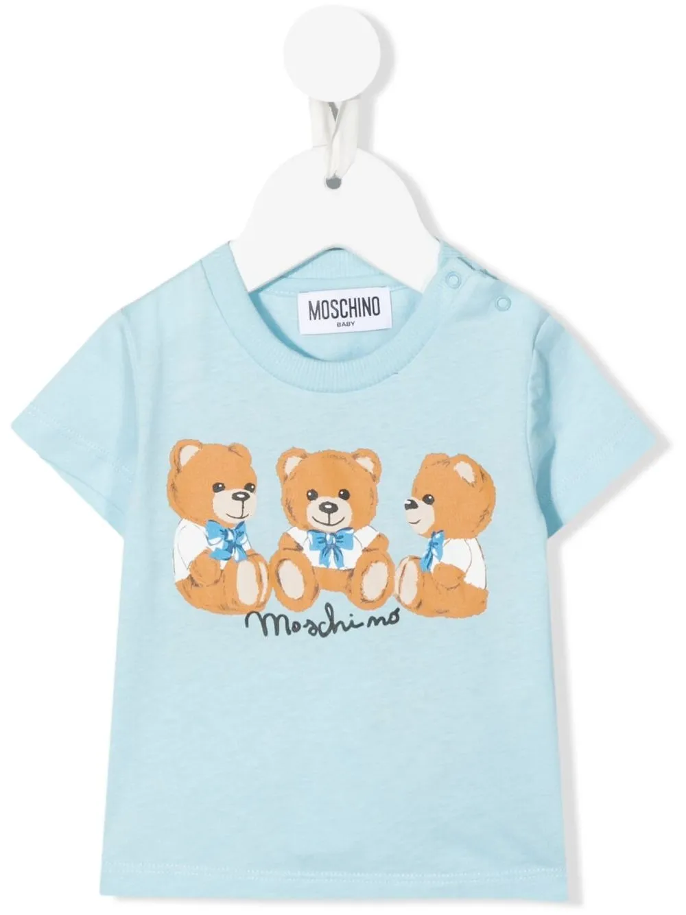 

Moschino Kids playera con motivo Teddy Bear - Azul