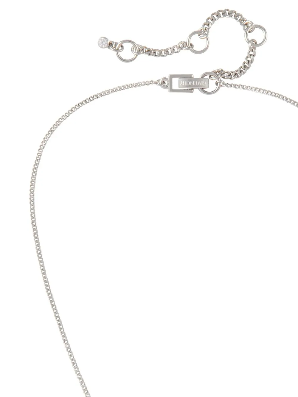 Pre-owned Givenchy 2000s Embellished Pendant Necklace In Silver