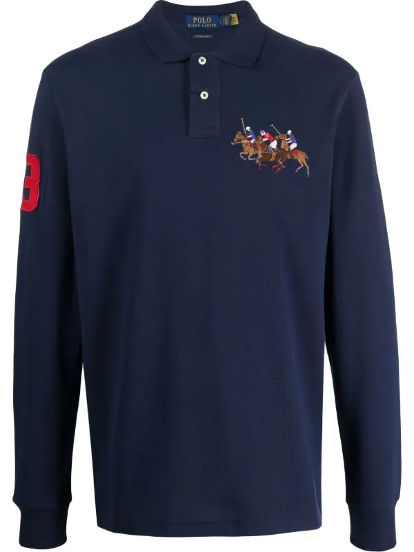 Polo Ralph Lauren Pony long sleeve Polo Shirt Farfetch