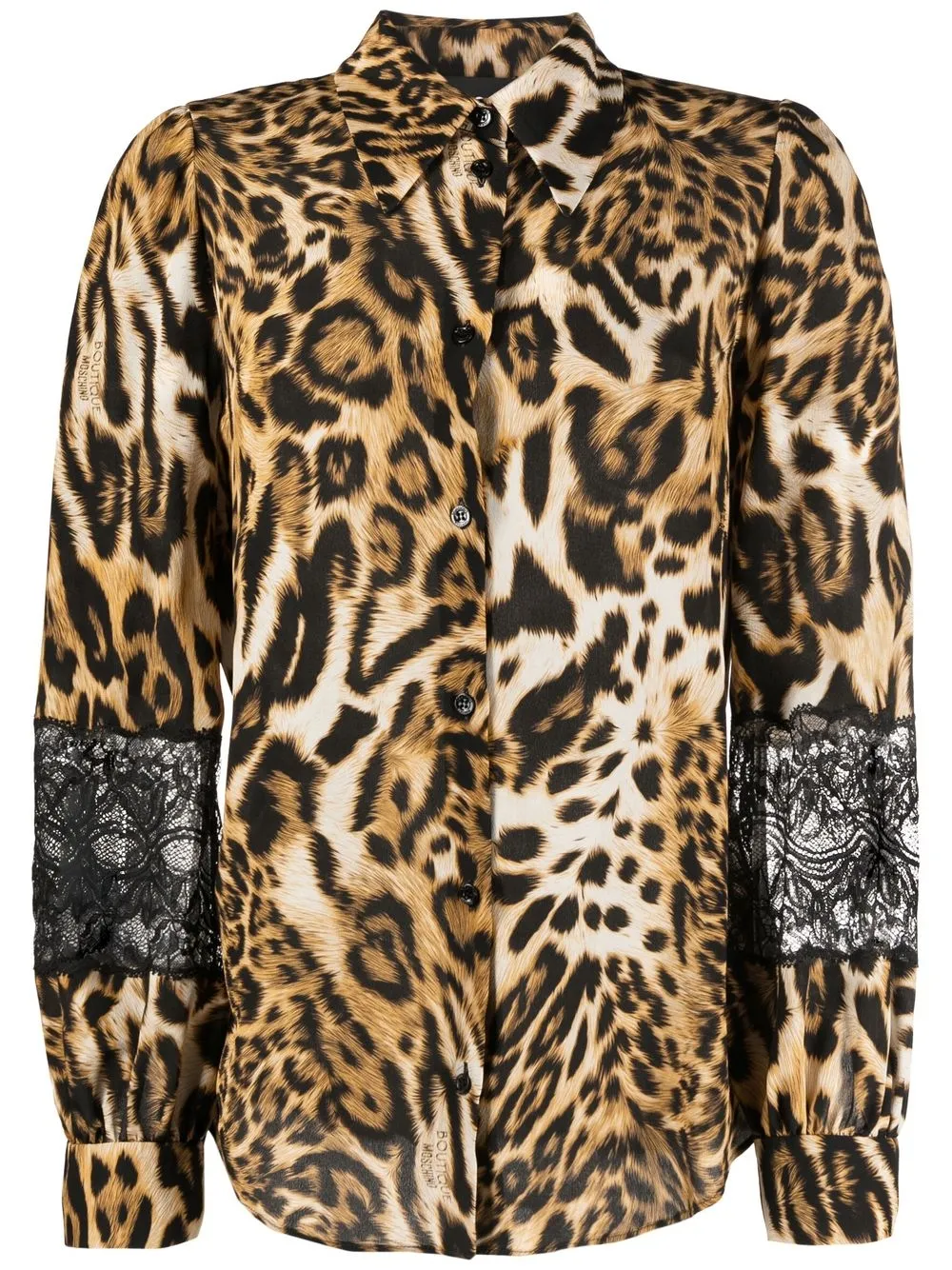 

Boutique Moschino camisa con estampado de leopardo - Marrón