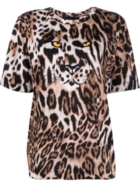 Boutique Moschino T-shirt met luipaardprint