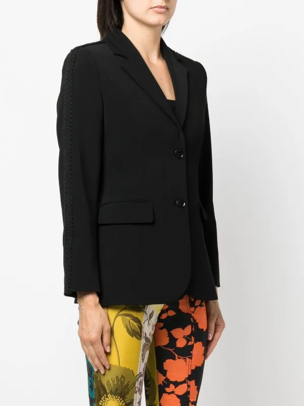 【★安心の定価販売★】 Boutique Moschino JP FARFETCH | ブラック | シングルジャケット ジャケット・アウター