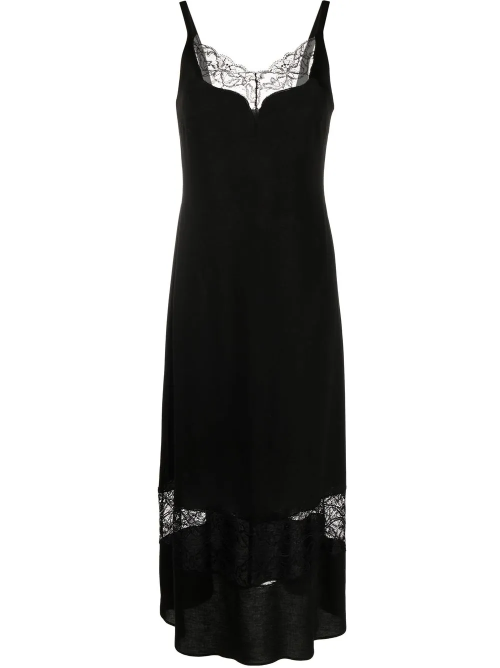 

Boutique Moschino vestido corto con paneles de encaje - Negro