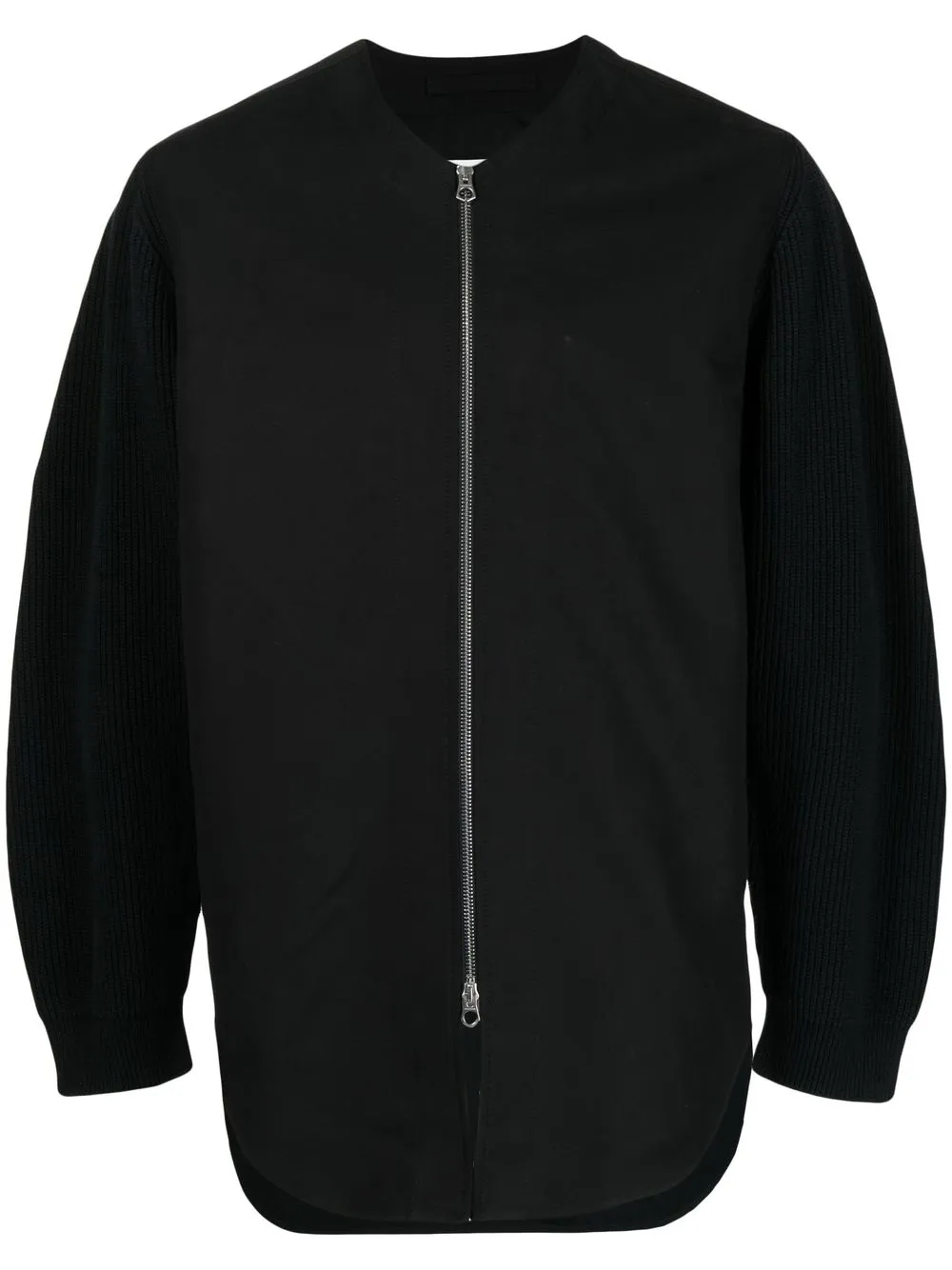 

Jil Sander zip-up bomber jacket - Black